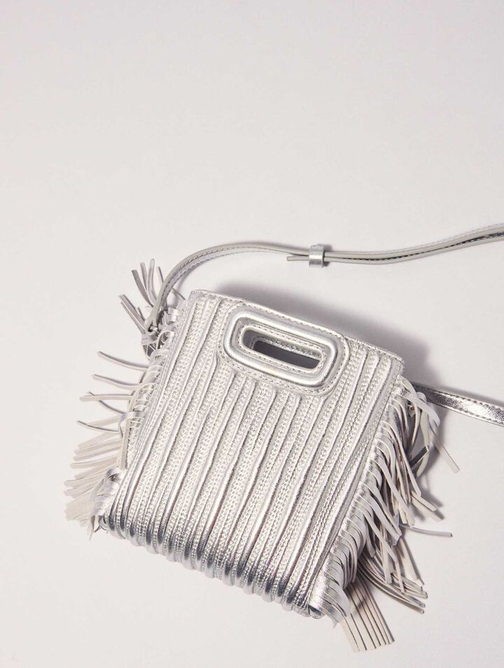 M-Tasche aus Metallicleder