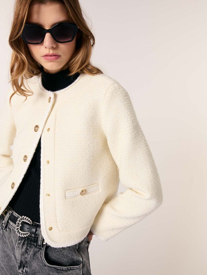 Kurze Tweedjacke